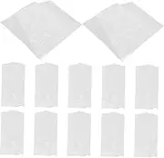 HEALEEP 30Pcs Transparent Dust Covers for Clothes Storage Clear Garment Bags for Suits Dresses and Coats for Closet Organization and Dry Cleaning