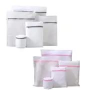 5X Laundry Wash Bag Washing Aid Zipper Mesh Clothes Bra Delicate Large