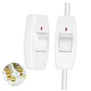 Inline Cord Switch, Button in line Cord Appliance Switch,Rated 6A Lamp Black