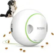 Interactive Dog Treat Ball, Automatic Treat Dispensing Dog Toys Slow Feeder, Electronic Dog Puzzle Toys for IQ Training, Safe ABS Material Motion Balls for Dogs Games