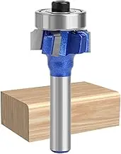 Roundover Router Bit, Woodworking Tool Bit, 4-Tooth Professional Carbide Rounding Edge Bearing Guide Bit for Edge Rounding