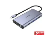 UNITEK D1019B uHUB 8-in-1 USB-C Dual Display Hub, PD 100W