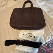 COACH Business Bag 72318 Metropolitan Soft Briefcase Oxblood Dustbag Incl NWT
