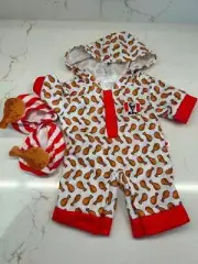 BUILD A BEAR KFC CHICKEN SLEEPER & SLIPPERS US EXCLUSIVE BNWT