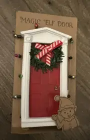 New Mud Pie Magic Elf Door Christmas Decoration