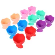 12pcs Easter Chicken Feet Egg Cups Silicone Egg Display Holder Stands