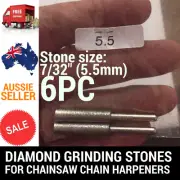 6 X 7/32 DIAMOND GRINDING STONES FOR CHAINSAW CHAIN SHARPENER OREGON STIHL ETC