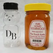 Pure Sourwood Honey for The Dutch Kettle 16 Oz. With Bear Bottle