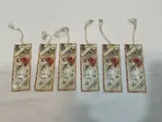 Victorian Die Cut Scrap Child Flower Bookmark Ephemera