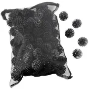 100 pcs Bio Balls Filter Media 1.5" for Aquarium Fountain in Mesh Bag w/ Zipper