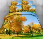 Yellow Fallen Tree 3D Printing Duvet Quilt Doona Covers Pillow Case Bedding Sets