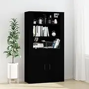 Generic Highboard Black Engineered Wood,3185360