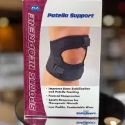 FLA Safe-T-Sports Neoprene Patella Support Black Small - Patella Tracking