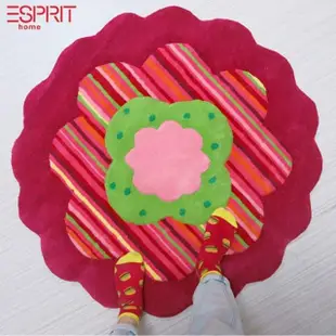 【Fuwaly】德國Esprit home 圓形兒童地毯-繽紛花彩-直徑100cm ESP2840-06(柔軟 花朵 童趣)