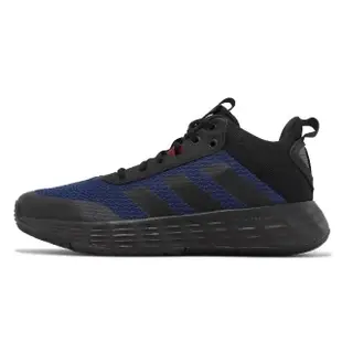 【adidas 愛迪達】籃球鞋 Ownthegame 2.0 男鞋 黑 藍 環保材質 緩震 運動鞋 愛迪達(HP7891)