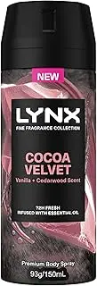Lynx Men's Cocoa Velvet Premium Deodorant Body Spray 150 ml