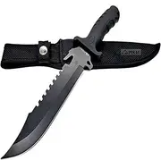 Fixed Blade PISAU Knife with Sheath Survival for Camping - All-in-one Survival Knife