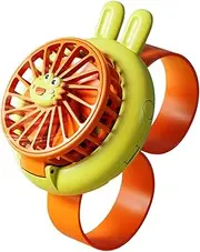 Childrens USB Charging Mini Fan Small And Convenient For Nighttime Warm Companionship At Night Cartoon Handheld Mini Fan, Dinosaurs (green)
