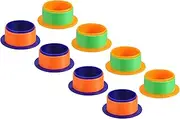 uxcell 3inch Shrink Wrap Handle, 8 Pcs Stretch Wrap Dispenser Stretch Film Dispenser Plastic Hand Dispenser Saver Protection for 3inch Core Furniture Wrapping Moving,Purple Orange