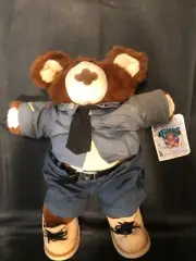 NWT VINTAGE 1987 XAVIER ROBERTS MOODY HOLLOW FURSKINS BEARS 22" JEDGAR SHERIFF