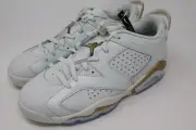 Nike Air Jordan 6 Retro Low CNY Mens Whilte Gold Shoes DH6928-073 Sz 9