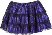 [STKARCV] Layered Mesh Tulle Lace Mini Pleated Gothic Skirts Showgirl Party Dance Tutu Skirt Plus