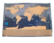 Scratch Off World Map, Pbp Company Maps Travel Great Gift For Travelers & Kid