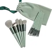 13PCS Makeup Brush Kit with Storage Bag for Foundation Loose Po er Blush Concealer Eyeshadow Eyebrow Cosmetics Brushes Set
