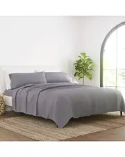 Home Collection Linen Bamboo Blend Premium Ultra Soft 4Pc Sheet Set