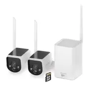 Swann MaxRanger4K Solar Security System with Longest Range Wireless and 64GB SD Card 2 Pack