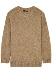 Max Mara Weekend Antony Metallic Knitted Jumper - Gold - L (UK14 / L) L (UK14 / L)