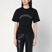 [Courrèges] black T-shirt with logo M Black