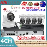 Hikvision 4K 4CH NVR System Kit 2Way Audio ColorVu IP Camera DS-2CD2387G2-LSU/SL