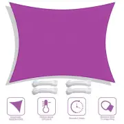 23x20FT 97% UV Block Rectangle Sun Shade Sail Canopy Outdoor Pool Fuchsia