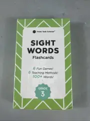 New in Package 3rd Grade Sight Words Flash Cards Think Tank Scholar 100+ Words