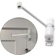 Biendo Spring Door Closer White Automatic Sensor Door Automatically Close Heavy Duty Auto Stainless Steel