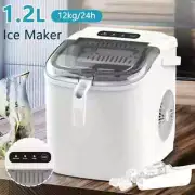 Advwin 12kg/24hr Portable Commercial Ice Maker Machine Countertop Ice Cubes Home