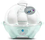 Easy Electric 7 Egg Capacity Soft, Medium, Hard-Boiled Cooker Poache (Mint)