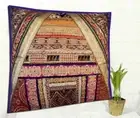 30" FESTIVAL SEASON GIFT VINTAGE SARI SEQUIN BEADED THROW CUSHION PILLOW COVER