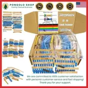 Resistor Kit Metal Film 1W 100 Values 1Ω-1MΩ Assortment for Arduino DIY