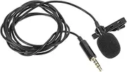 ibasenice Tiny Microphone for Interviews Vlogging Lapel Mic Microphone Arm for Smartphones Cameras