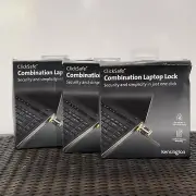 Kensington - ClickSafe Combination Laptop One Click Lock (K64697US) Lot Of 3
