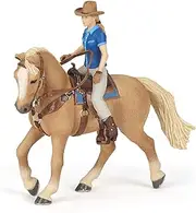 Papo Cowgirl and Her Horse Figurine