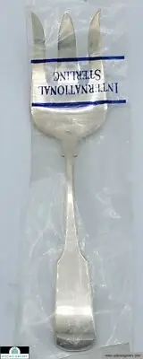 International 1810 Sterling Silver Cold Meat Fork Large 8.25" *BRAND NEW*