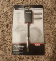 Monster Dual Headphone Adapter iSplitter 1000 for iPod, iPhone, & More, NIB