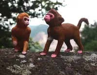 在飛比找樂天市場購物網優惠-定做仿真寵物動物 仿真猴子 托桃猴 仿真動物模型攝影道具
