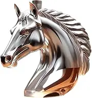 Whiskey Decanter - Wine Carafe - Horse Head Statue Wine Bottle | uniquee Glass Decanter Ornament for Men Women, Decorative Animal Whiskey Decanters for Bar Home Display, Cabinet Centerpiece