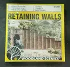 Woodland Scenics HO Scale # C1260 - Timber Retaining Wall - NOS