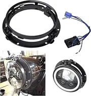 SKUNTUANG 7 inch Black Headlight Ring Mounting Bracke for Motorcycle Harley Davidson Road King