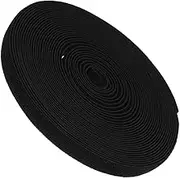 SHINEOFI Elastic Band Tape Stretchy Elastic Sewing Band Elastic for Skirts Flat Elastic Band Elastic for Sewing Elastic for Pants Strong Gripeners Carpet Marker Strips Black Nylon